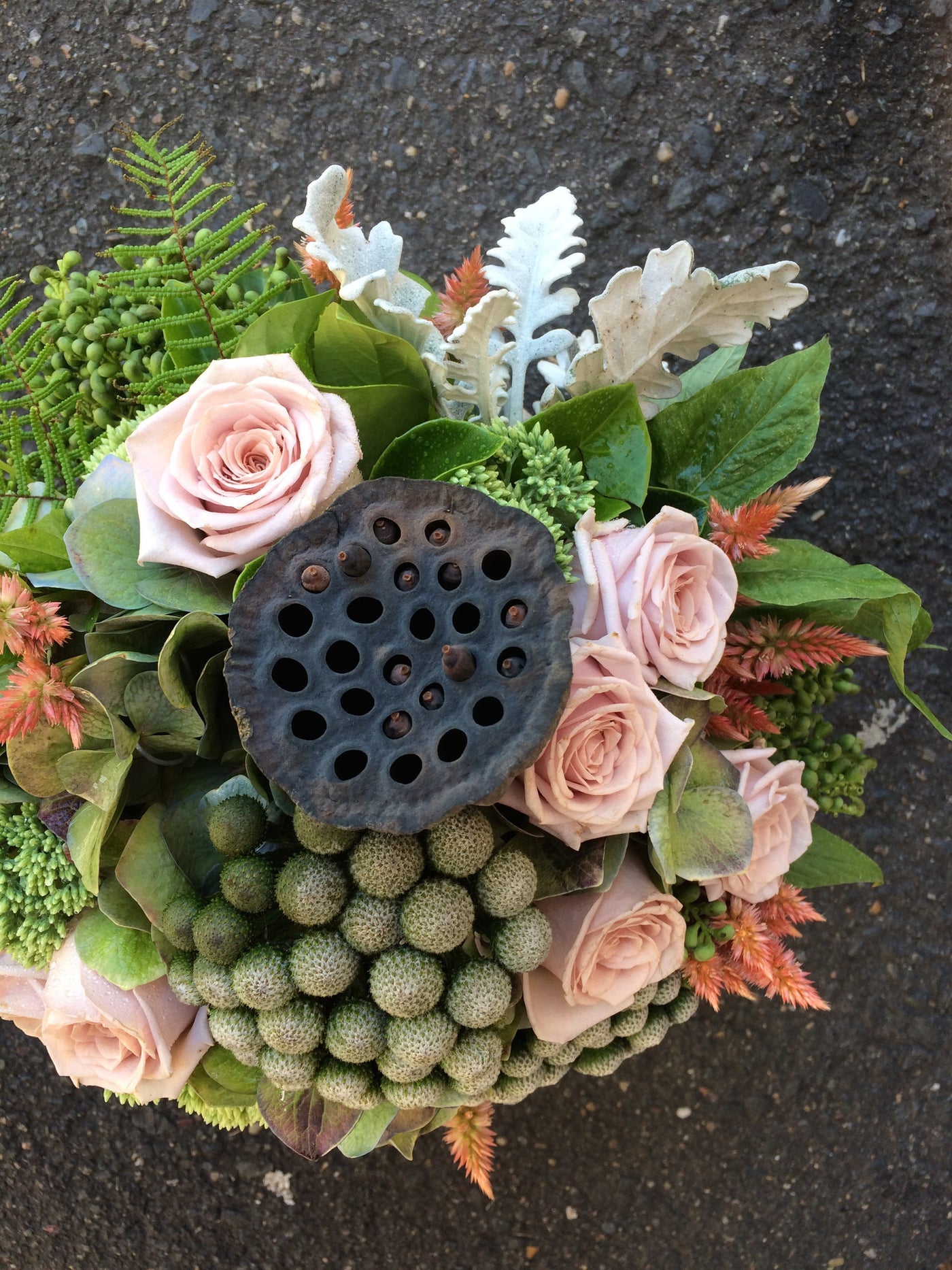 Lush posy of textures