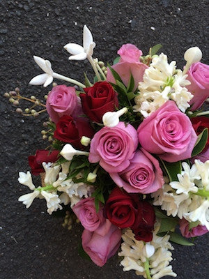 Pretty in pink and white flower posy