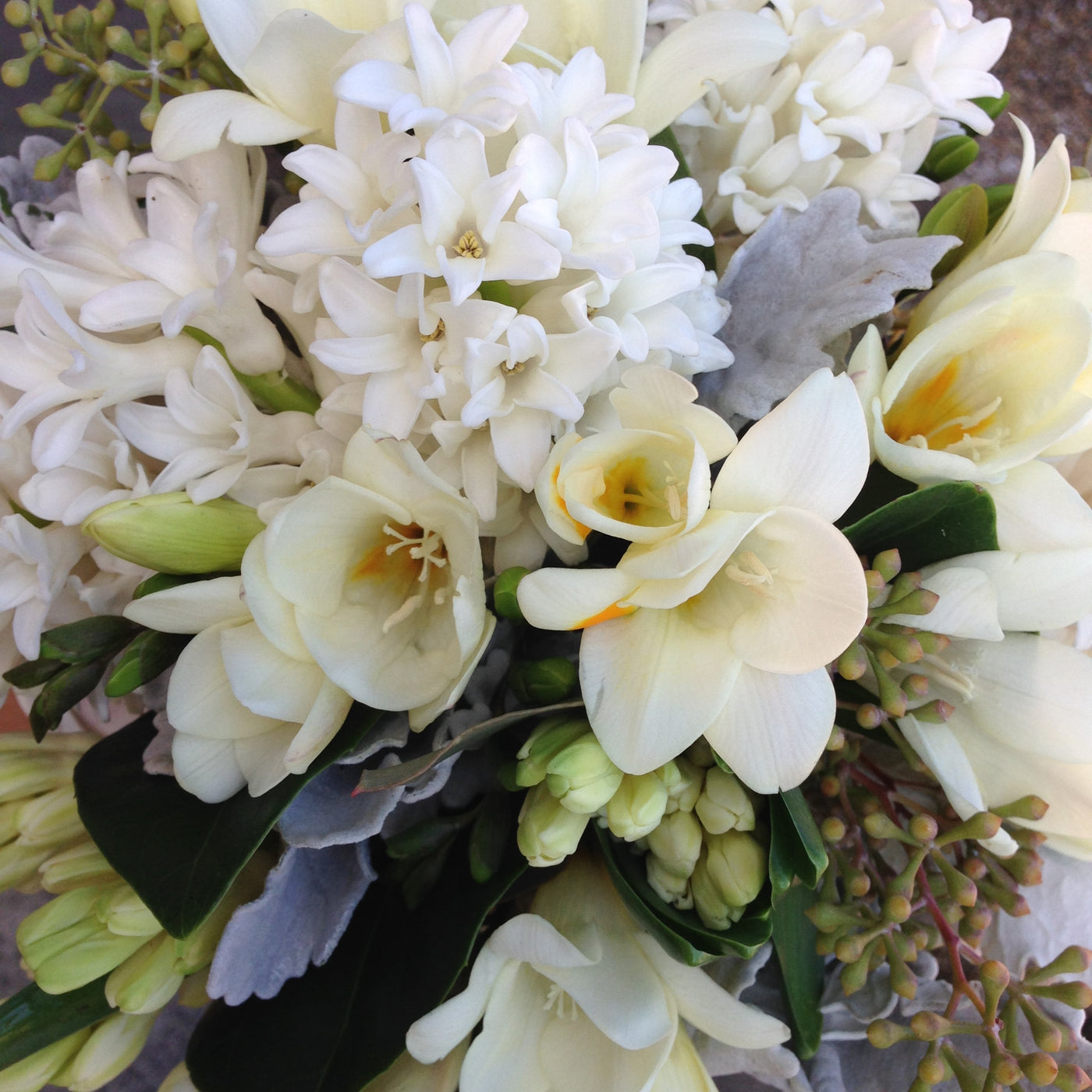 Flower Bouquet Elegant White Posy