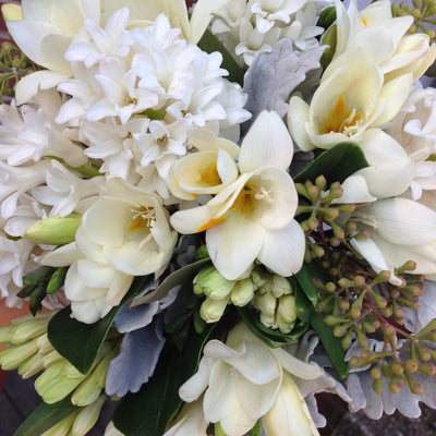 Flower Bouquet Elegant White Posy