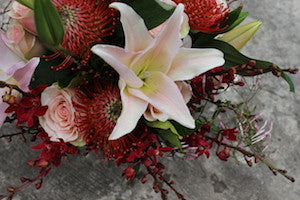 Native and floral arrangement
