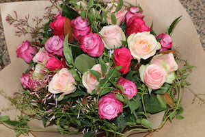 Bouquet of Different Toned Roses