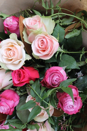 Bouquet of Different Toned Roses