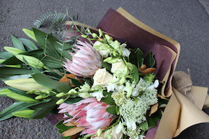 Native and orchid floral bouquet