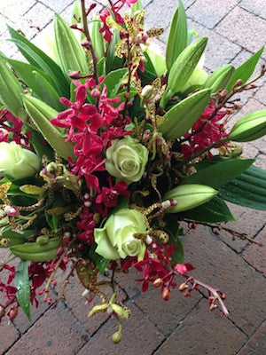 Mixed Orchid and Lilies Arrangement