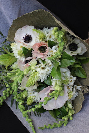 Vintage soft toned textured bouquet
