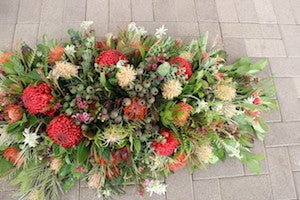 Native Flower Casket cover