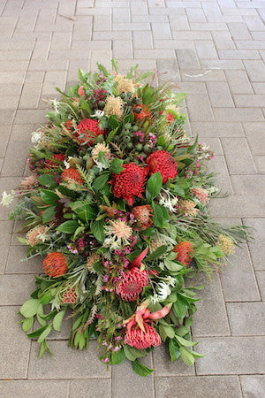 Native Flower Casket cover