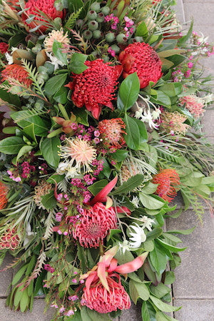 Native Flower Casket cover