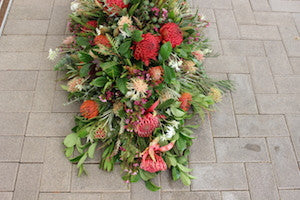 Native Flower Casket cover