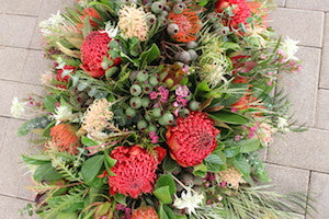 Native Flower Casket cover