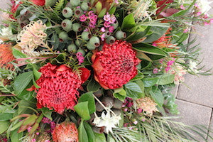 Native Flower Casket cover