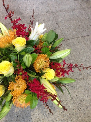 Vibrant Tropical and Native arrangement