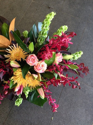 Mixed Floral Textural Arrangement