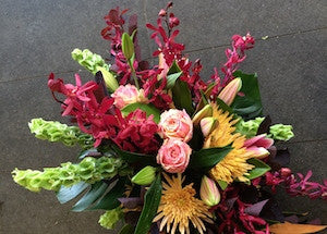 Mixed Floral Textural Arrangement