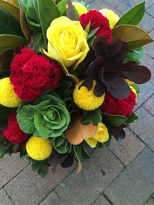 Vibrant and funky Flower Arrangement