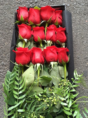 Dozen Red Roses in a presentation Box