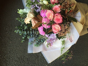 Bouquet of Pink and White Textures