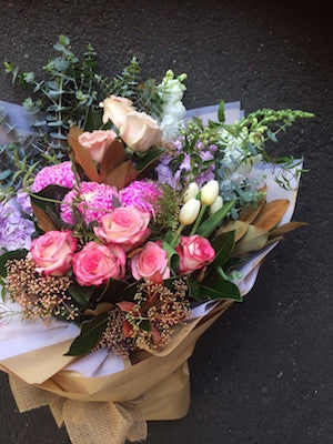 Bouquet of Pink and White Textures