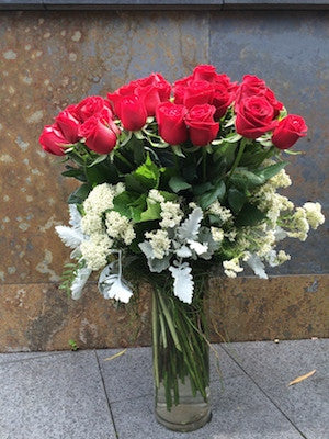 Bouquet of twenty four Columbian Roses