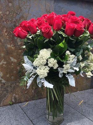 Bouquet of twenty four Columbian Roses