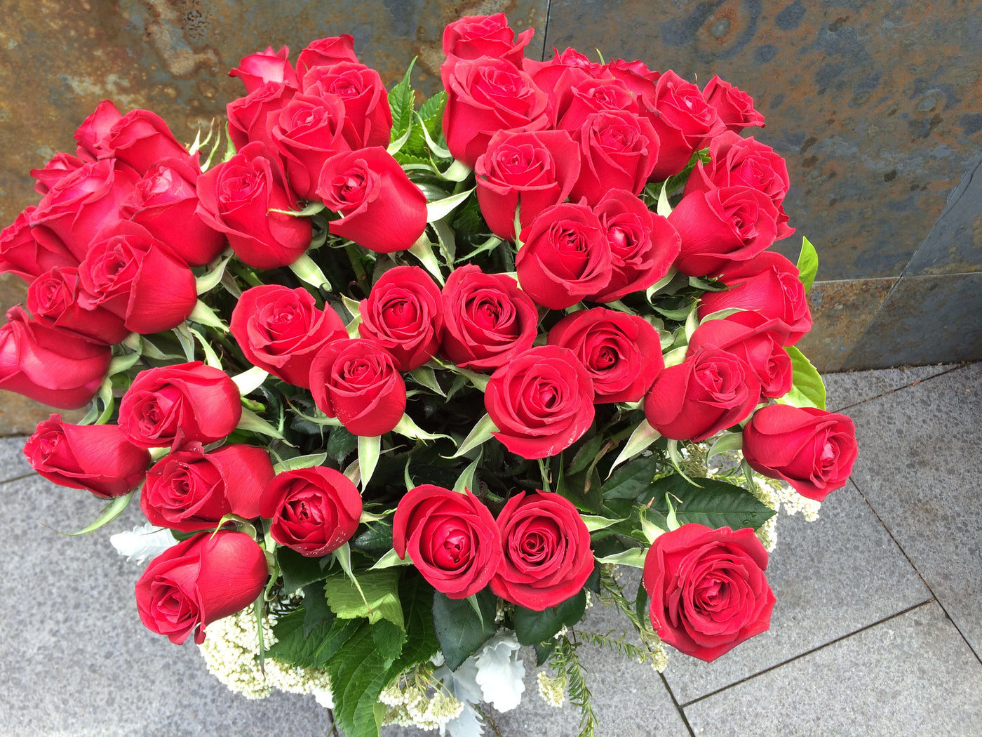Bouquet of twenty four Columbian Roses