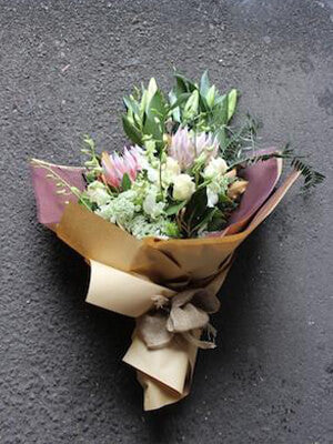 Native and orchid floral bouquet