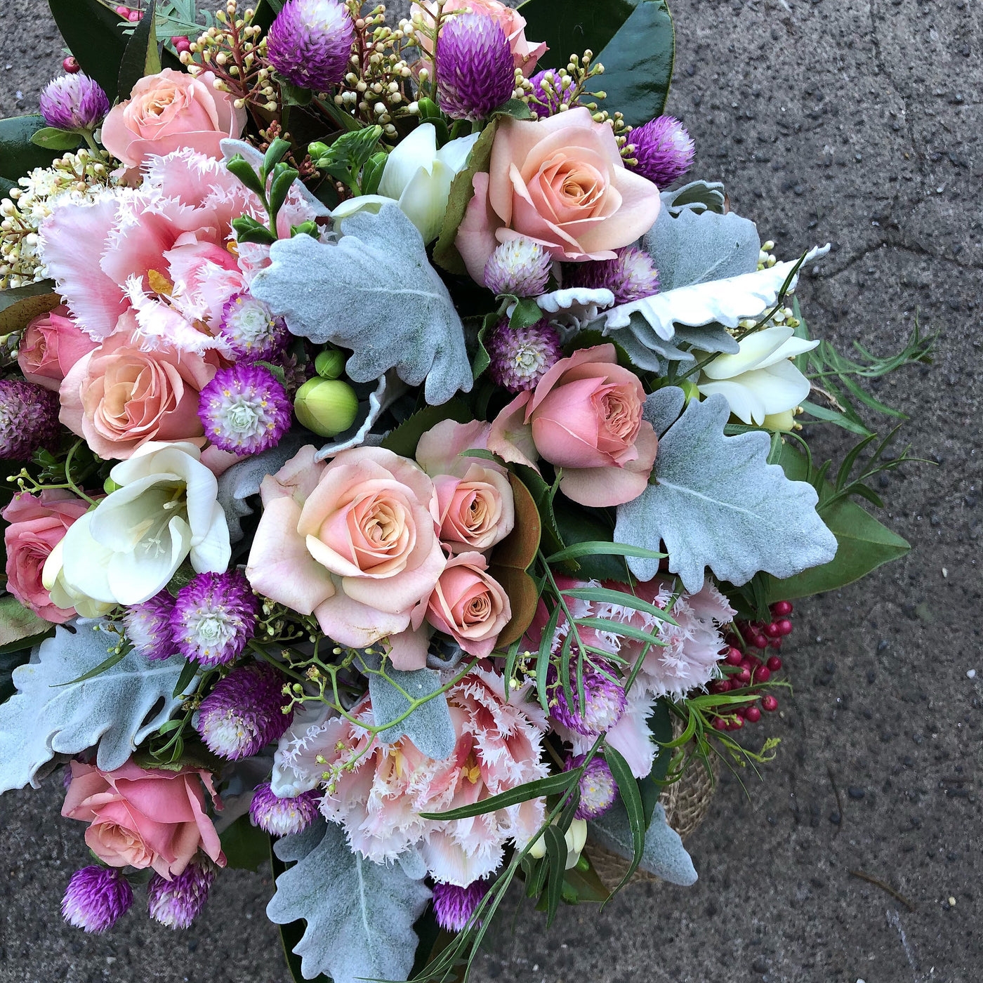 Quirky but floral posy