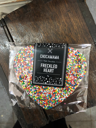 Chocolate freckle heart 75g